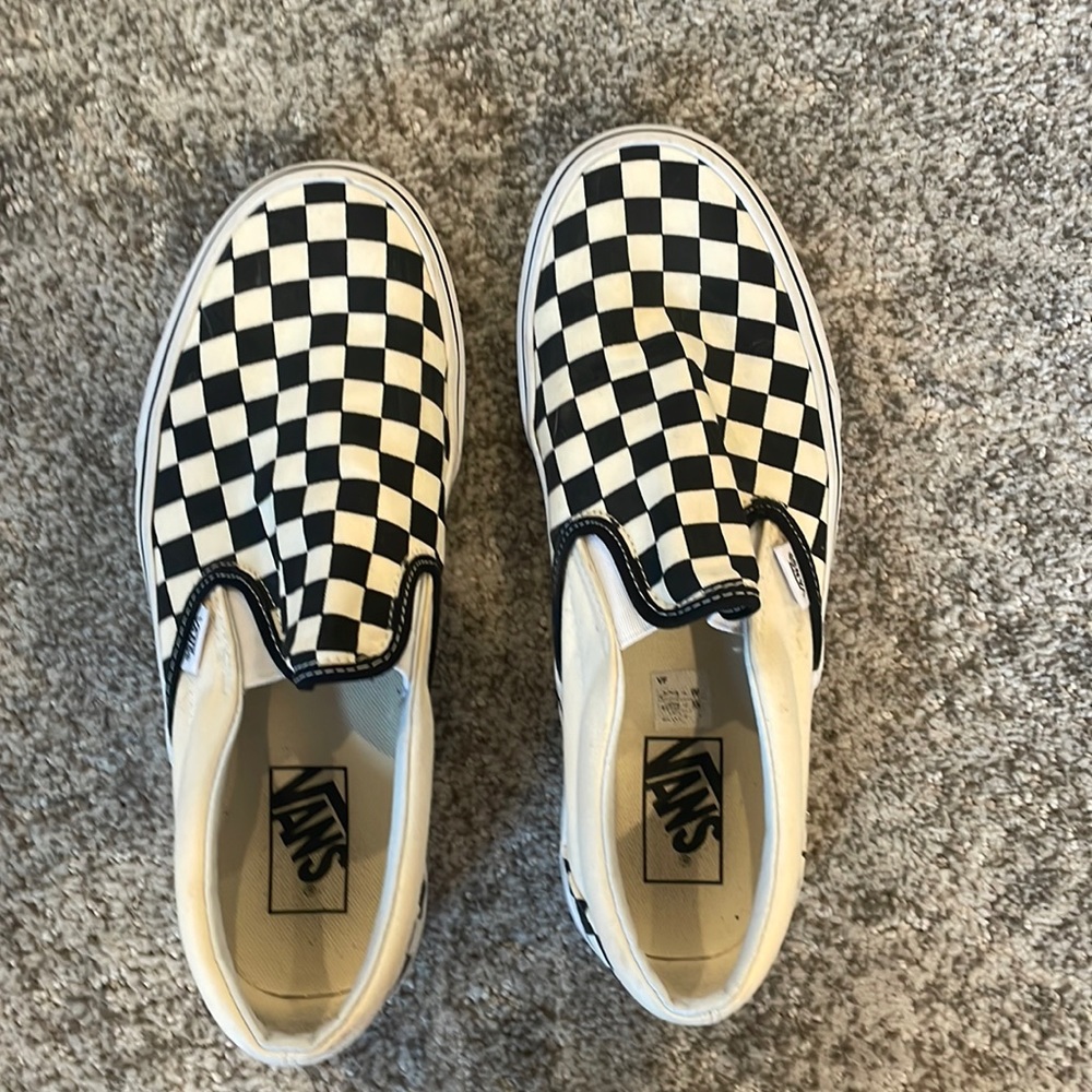 Vans checkered slip ins size men’s 8